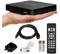 Denver Mini Multi Region HDMI DVD - TV - USB Socket or UK Mains - 1080p - Remote - LED Display in Black Denver Black