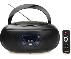 Grouptronics Small Portable CD Player For Home With Speakers - Boombox Mains