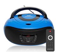 BoomBox CD Player with Radio USB MP3 & AUX IN For Smartphone & Tablet Grouptronics Blue One Size