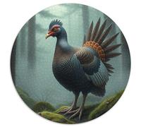 Grouse Puzzle 1000 Piece Jigsaw Animals Das Tier Wild Animals Beast Round Jigsaws Adults Kids Puzzles Challenging Games Presents Creative Geometric Challenging And Brainteasing (67.5x67.5cm)