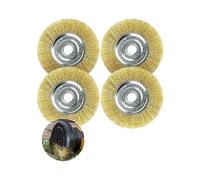 Grout Brush Set, 4 Pieces Wire Brush for Gloria Multibrush and Weedbrush, Diameter 11.5 cm, for Floor Cleaning,Moss,Dirt