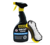 Grout Cleaner Spray 500ml - Powerful Mould & Mildew Remover with Scrubbing Brush (Colour Varies) | Restores White Grout Lines | Fast-Acting Bathroom & Kitchen Cleaner
