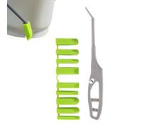 Grout Finishing Tool Set - 8.66 Inches Handle, with 9 Scraper Modes, Reusable Caulk Applicator & Spreader | Professional Tile Repair, Shower Seam Sealant, Sink Corner Smoothing, Tenant Renovations