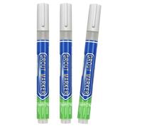 Grout Line Pen Set 3 Pack for Kitchen Bathroom Wall Floor Seams with Pen Applicator and Recolor Grout Seam Recolor Line Marker Wall Floor Seam Repair Marker Household Renter