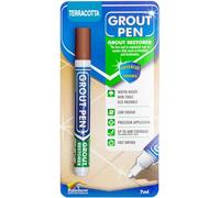 Grout Pen - Designed for restoring tile grout in bathrooms & kitchens (Terracotta)