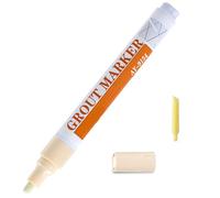 Grout Pen White Permanent Marker Pen for Kitchen Shower Bathroom Flooring Wall Tiles (Beige)