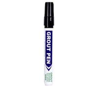 Grout Recoloring Pen with Integrated Fine Applicator, Black | Capped Handheld Applicator, Direct Use Along Grout Lines, Targeted Recoloring for Floor and Wall Joint Maintenance
