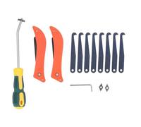 Grout Removal Tool, Grout Saw and 8 Blades Tile Joint Cleaning Scraper Ergonomic Caulking Edges Kit for Kitchen Bathroom Bedroom