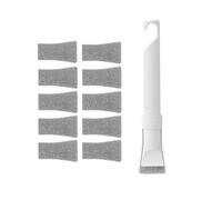 Grout Scrubber With Replaceable Pad Multifunctional Scraping Brush Set For Drain Cleaning Tight Space Homes Kitchen Use Abrasive Pad Crevices Scraper