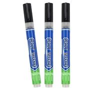 Grout Seam Recolor Pen Set 3 Pack with Narrow Applicator for Bathroom Kitchen Wall Floor Grout Line Use Seam Recolor Pen Line Marker Wall Floor Repair Marker Household Renter Narrow