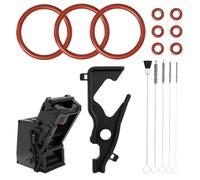 GROVBLE 9 × O-Ring Seal Kit for Siemens EQ5 EQ6 EQ7 EQ8 Bosch Vero Neff Gaggenau Fully Automatic Coffee Machine, O-Ring Sealing Ring Set with Heat Resistant Silicone Mould Seal and 5 Brushes