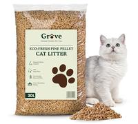 Grove by Ecoblaze 30L Pine Cat Litter Wood Pellets | Natural, Eco-Friendly & Biodegradable | Superior Odour Control | 99% Dust Free & Highly Absorbent