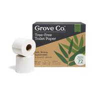 Grove Co. Bamboo Toilet Paper Tree Free & Septic Safe Bath Tissue, Ultra Soft, Durable, & Absorbent 3 Ply Sheets (1 Roll = 44.4 sq ft) Bulk Toilet Paper (Pack of 18 Rolls)