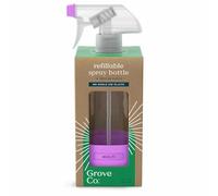 Grove Co. Pristine Purple Glass Spray Bottle - 16 oz Refillable Leak-Proof Spray Bottle with Adjustable Mist & Stream Nozzle, Reusable Glass Cleaning Bottle and Plant Mister, Home & Garden, 1-Pack