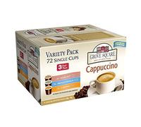 Grove Square Cappuccino Variety Pack, 72 Single Serve Cups