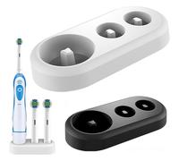 GroveEss 2PCS Electric Toothbrush Holder Compatible with Toothbrush and 2 Toothbrush Heads,Plastic Toothbrush Organizer,Electric Toothbrush Stand for Oral B Electric Toothbrush