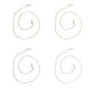 GroveEss 4PCS Glasses Chains,4 Colors Eyeglass Strap Mask Holder Chains,Non-Slip Anti-lost Eyewear Strap Lanyard Cord for Women Men Sports Glasses Retaining Sunglasses Reading Glasses