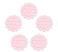 GroveEss 5PCS Silicone Suction Cup Phone Holders,Strong Adhesive Phone Case Suction Holders,19 Suckers Cups Multipurpose Mount Support for Mobile Phones Cellphones Mobile Power(Pink)