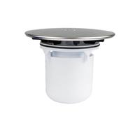 GroveEss Shower Drain Replacement Cover - Durable Waste Trap Cap With Removable Top for 90mm/115mm Plughole - Fast Flow Outlet