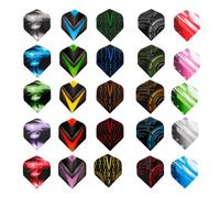 GroveEss Standard Dart Flights 90 PCS 30 Sets Durable Replacement Dart Flight Feather Tail Wing Accessories Equipment for Soft Steel Tip Darts Games
