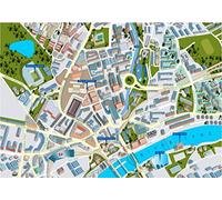 Grovely - Newcastle City Tour 1000 Piece Full Color Smooth Puzzle