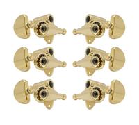 Grover 102SVG Skeleton View Rotomatics Guitar Machine Heads, 3 + 3, Gold