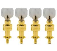 Grover 120G - Geared Banjo Pegs, Pearl Button, Set of 4 - Gold