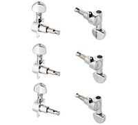 Grover 205C6 Mini 6 in Line Machine Heads, Chrome