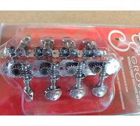 Grover Pro Percussion Mandolin Tuners 304C Sta-Tite 4+4 Chrome