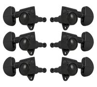 Grover Original Rotomatics Machineheads ~ 3+3 ~ Black Chrome