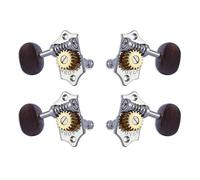 Grover U99-18CR Sta-Tite Ukulele Pegs Rosewood Button 21.3 mm 4 Pieces Chrome