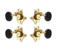 Grover U99-18GE Sta-Tite Ukulele Pegs Ebony Button 21.3 mm Pack of 4 Gold
