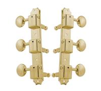 Grover V138G Vintage Deluxe Machine Heads, Vertical - Guitar Machine Heads, 3 + 3 - Gold