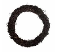 Groves Dark Rattan Wreath Base 20cm for Festive Christmas Florist Decoration