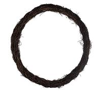 Groves Dark Rattan Wreath Base - 40cm/15.8" Rustic Christmas Florist Decoration