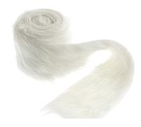 Minerva Groves Faux Fur Trim - 2m x 80mm - White