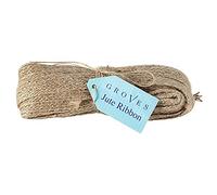 Groves Natural Jute Ribbon 15mm, 6m. Rustic vintage inspired gift wrapping ribbon