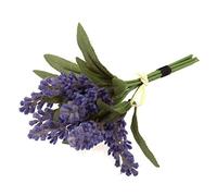 Groves Of Thame Ltd 18cm Artificial Lavender Bunch, 7 Stems with Natural Raffia Tie