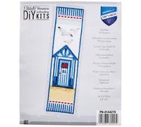 Groves Of Thames B/mark Beach Hut - Counted Cross Stitch Kit: Bookmark: Beach Hut - Vervaco