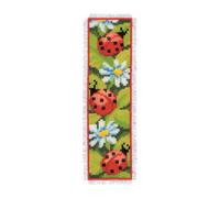Groves Of Thames B/mark Ladybirds - Counted Cross Stitch Kit: Bookmark: Ladybirds - Vervaco