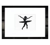 Groves Of Thames Ballet Silhouette 3 - Counted Cross Stitch Kit: Ballet Silhouette 3 - Lanarte