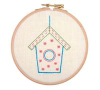 Groves Of Thames Bird House - Embroidery Kit With Hoop: Bird House - Anchor