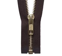 Groves Of Thames Brass O/end Zip 71Cm - Brass Metal Open End Zip: 71Cm: Brown - Ykk