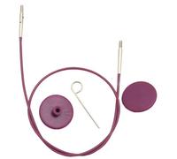 KnitPro KP10505 126cm Single Cable to make 150cm Interchangeable Needle, Purple