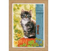 Groves Of Thames Cat & Pumpkin - Counted Cross Stitch Kit: Cat & Pumpkin - Vervaco