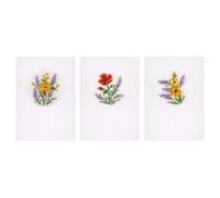 Groves Of Thames Counted Cross Stitch Kit: Greetings Cards: Flowers & Lavender: Set Of 3