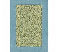 Groves Of Thames Denim Patches: With Sequins: Iron-On: 20 X 15Cm: Light Blue & Gold