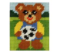 Groves Of Thames Emb Kit Boy Bear - Needlepoint Kit: My First Embroidery: Boy Bear - Orchidea