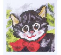 Groves Of Thames Emb Kit Cat - Needlepoint Kit: My First Embroidery: Cat - Orchidea