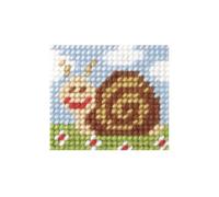 Groves Of Thames Emb Kit Sammy Snail - Needlepoint Kit: My First Embroidery: Sammy Snail - Orchidea